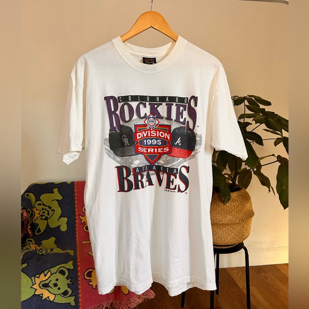 Vintage Colorado Rockies VS Atlanta Braves 1995 Size Large